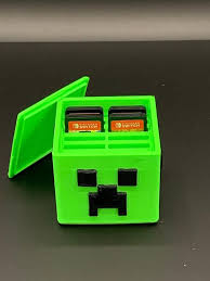 Nintendo Switch Minecraft Creeper Cartridge Holder Holds Etsy Video Game Rooms Game Storage Nintendo Switch Games