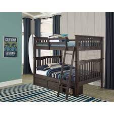 Full Over Full Highlands Harper Bunk Bed With 2 Storage Units Espresso Hillsdale Furniture Target