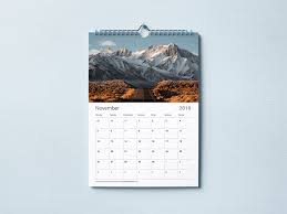 Download Free Wall Calendar Mockup Free Mockup