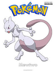 Mew pokemon, pokémon, pocket monsters, pokemon, video games, nintendo, satoshi tajiri, franchise, pokemons, pokémons, game boy. Pokemon Mewtwo Coloring Page Super Fun Coloring