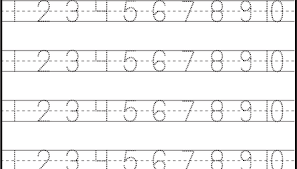 Then color or circle one elephant. Number Tracing 1 10 Worksheet Number Tracing Free Printable Worksheets Kindergarten Math Worksheets Free