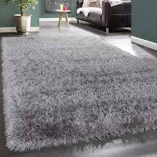 Grössen top preis neu*ovp, grösse:140x200 cm, farbe:grau preis ab undefined€ (15.07.2021). Moderner Wohnzimmer Shaggy Hochflor Teppich Soft Garn In Uni Hellgrau Grau Ebay