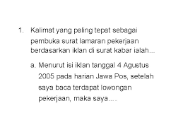 Alasan lain mengapa surat lamaran pekerjaan anda tidak mendapatkan jawaban bisa jadi karena riwayat pekerjaan yang anda tampilkan. Bahasa Indonesia Surat Lamaran Pekerjaan Surat Lamaran Pekerjaan