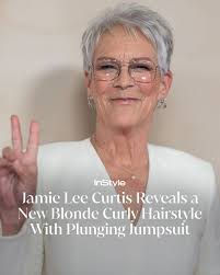 Jamie Lee Curtis has ditched her signature pixie—and you won't believe how  different she looks. Click the link below to see her new look and the  plunging, skin-baring jumpsuit she paired it