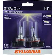 sylvania h11 xtravision halogen headlight bulb pack of 2