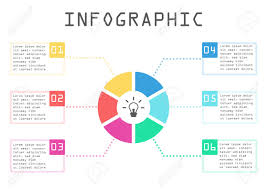Business Infographic Circle Chart Step By Step Way To Success