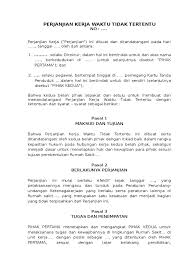 Jan 19, 2021 · dalam karyawan kontrak memiliki hak yang harus dicermati soal pemutusan hubungan kerja (phk), tunjangan hari raya (thr) dan cuti. Contoh Perjanjian Kerja Karyawan