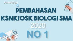 Ujian nasional berbasis komputer (unbk) semestinya sudah 100% dilaksanakan di seluruh. No 1 Pembahasan Osk Ksnk Biologi Sma 2020 Ambis Yuk Youtube
