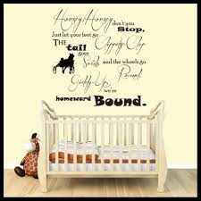 Nursery Rhyme Wall Stickers Quotes Wall Decals Wall Art Graphics Horsey Horse Nursery Wall Decals Quotes Wall Stickers Quotes Wall Quotes Decals