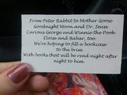 Cute Baby Shower Book Registry Poem Baby Shower Book Baby Shower Baby Girl Diy