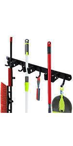 Maybe you would like to learn more about one of these? Amazon Com Broom Holders Neemay Updated Broom Hooks Wall Mount Broom Gripper Mop Holders Self Adhesive No Drilling Broom Clips Dustpan Hanger For Home Kitchen Garage Storage Systems 6 Pcs 6 Tapes Health