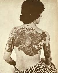 Pam Nash featured in Cindy Ray's 1966 book, “The Story Of… A Tattooed  Girl”. Pam was tattooed by Les Skuse, founder of the Bristol Tattoo Club. .  . . #tattoohistory #pamnash #tattoo