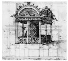 Image result for pine cone peacocks drawing temple of isis vatican