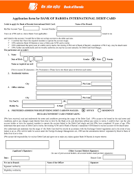 And customers facing problems can contact the dedicated bank of baroda customer care centres to solve their queries and grievances. Bank Of Baroda Atm Card Application Form Fill Online Printable Fillable Blank Pdffiller