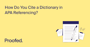 Apa follows the guidelines for legal citations in the united states. How To Cite A Dictionary Entry In Apa Referencing Proofed S Writing Tips