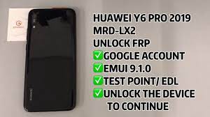 Access the settings menu of your device huawei y6 pro (2019), this is the. Huawei Y6 Pro 2019 Mrd Lx2 Unlock Frp Emui 9 1 0 Test Point Unlock The Device To Continue Youtube