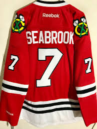 details about reebok premier nhl jersey chicago blackhawks brent seabrook red sz 2x