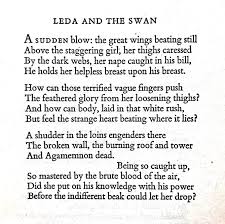 William Butler Yeats Leda And The Swan Reference The Penguin Book Of English Verse Edited By John Hayward Faber And Words Poems Words Of Wisdom