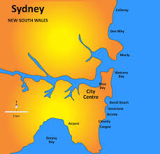 Bondi beach is a hugely popular beach and also carries the same name as the sydney, australia suburb in which it is located. Bondi Beach Sydney Australia Map