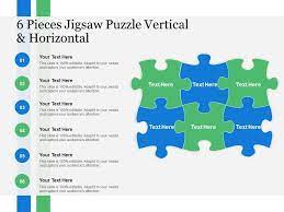 Ppt puzzle template creative images. 6 Pieces Jigsaw Puzzle Vertical And Horizontal Powerpoint Presentation Pictures Ppt Slide Template Ppt Examples Professional