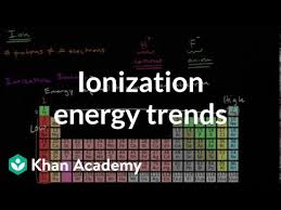 First ionization energy of xenon is 12.1299 ev. Ionization Energy Trends Periodic Table Video Khan Academy