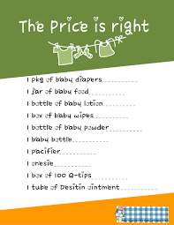 This pass the parcel kit provides everything you need for a grown up version of the game. Free Printable Price Is Right Game For Baby Shower