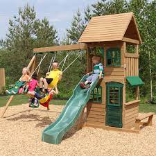 Big Backyard Windale Wooden Cedar Swing Set Walmart Com Walmart Com Wooden Swing Set Playset Outdoor Swing Set Playhouse