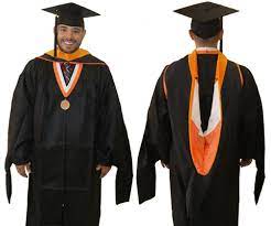 This regalia includes a cap and gown as well as a hood for masters' and doctoral degree. Master S Students