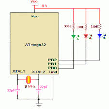 Circuit Diagram Of 8051 Microcontroller Based Rgb Led Controller Pic Microcontroller Microcontrollers Led Controller