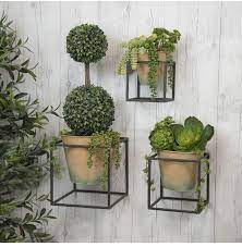 Refresh your living space with farmhouse decor. Vip Home Garden 3 Piece Metal Planters Metal Wall Planters Metal Planters Wall Planter