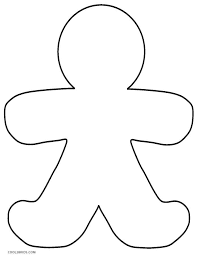 Coloring Rocks Gingerbread Man Template Gingerbread Crafts Preschool Christmas