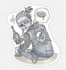 Zombie art, dibujo de zombie sketch, zombie, cara, cabeza png. Dibujo Punk Rock Chica Zombie Personaje De Ficcion Pintura Zombi Png Pngwing