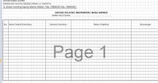 Jakarta, mei 2011 kepala badan penelitian dan Gerbang Guru Download Format Buku Daftar Pelatihan Administrasi Sekolah