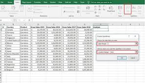 Sparkline In Excel With Examples