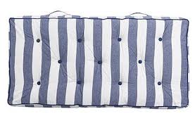 Bodenkissen Blau Weiaÿ Bodenkissen Gestreifte Stoffe Kissen