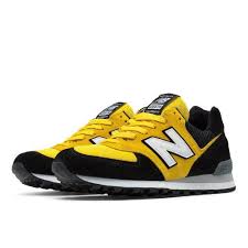 Black And Yellow New Balance Shoes New Balance 574 Walk Off Ny Men S 574 Shoes Black Yellow Black Shoes New Balance New Balance 574