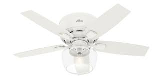 Whether you are looking for 5 ceiling fans that can mix and match colors, materials, styles, or want ceiling fans with a unique. Hunter 50421 Matte White Bennett 44 5 Blade Led Ceiling Fan With Remote Control Lightingdirect Com