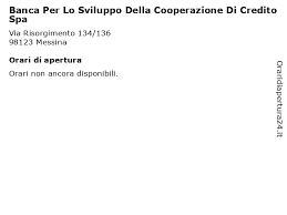 You have probably come across the need to find a swift code (or bic code) because you were asked for it through web banking while trying to wire money to a different bank than yours. á… Orari Di Apertura Banca Per Lo Sviluppo Della Cooperazione Di Credito Spa Via Risorgimento