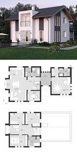 moderne einfamilienhaus architektur grundriss mit buro anbau zwerchgiebel fertighaus bauen ideen elk hau haus architektur fertighaus bauen architektur haus