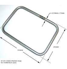 Pannier Frame Hoop 18mm Steel Qty 1 Motorcycle Luggage Motorcycle Luggage Rack Pannier