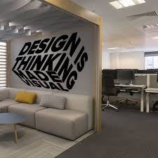 Wall decals are able to be cut to shape, have unlimited color options, and come in a wide range of sizes. Design Office Wall Sticker Kuarki Lifestyle Solutions