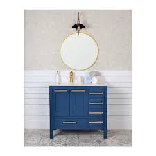 Customer image zoomed with images single bathroom vanity 30. Grove 36 Inch Navy Blue Bathroom Vanity