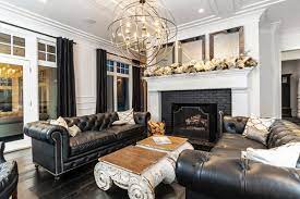 Black leather sofa decorating ideas. 20 Attractive Black Sofa Living Room Home Design Lover