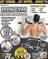 iron gym pull up chin bar workout