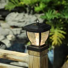 Luxen Home Solar 1 Light Led Fence Post Cap Solar Post Caps Fence Post Caps Solar Post Lights