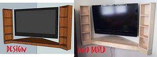 Floating Corner Entertainment Center Do It Yourself Home Projects From Ana White Corner Entertainment Center Diy Entertainment Center Home Projects