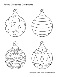Printing the pdf of this holiday coloring page will produce the best results. Christmas Tree Ornaments Free Printable Templates Coloring Pages Firstpalette Com