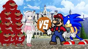 ugandan knuckles 烏干達奈克魯斯 康娜卡姆依 超級瑪利歐和音速小子索尼克 mugen無限格鬥 sonic the hedgehog super mario sonic