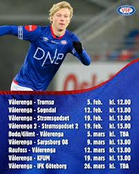 This page contains an complete overview of all already played and fixtured season games and the season tally of the club vålerenga ii in the season overall statistics of current season. Valerenga Fotball On Twitter Slik Ser Kalenderen For Treningskampene I Var Sesongopptrapping Ut Https T Co O6v8htfubg