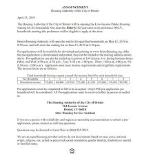 04 26 19 Connecticut Housing 1 Http Www Cthcvp Org City Of Bristol How To Apply Public
